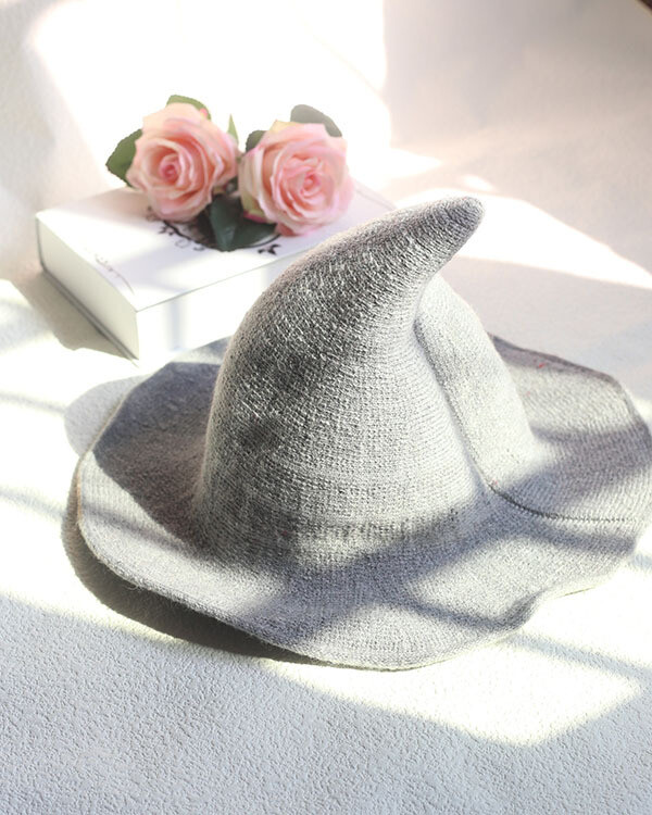 Halloween Creative Wizard Hat Black Velvet Hat Unisex Adult Costume Accessory gallery