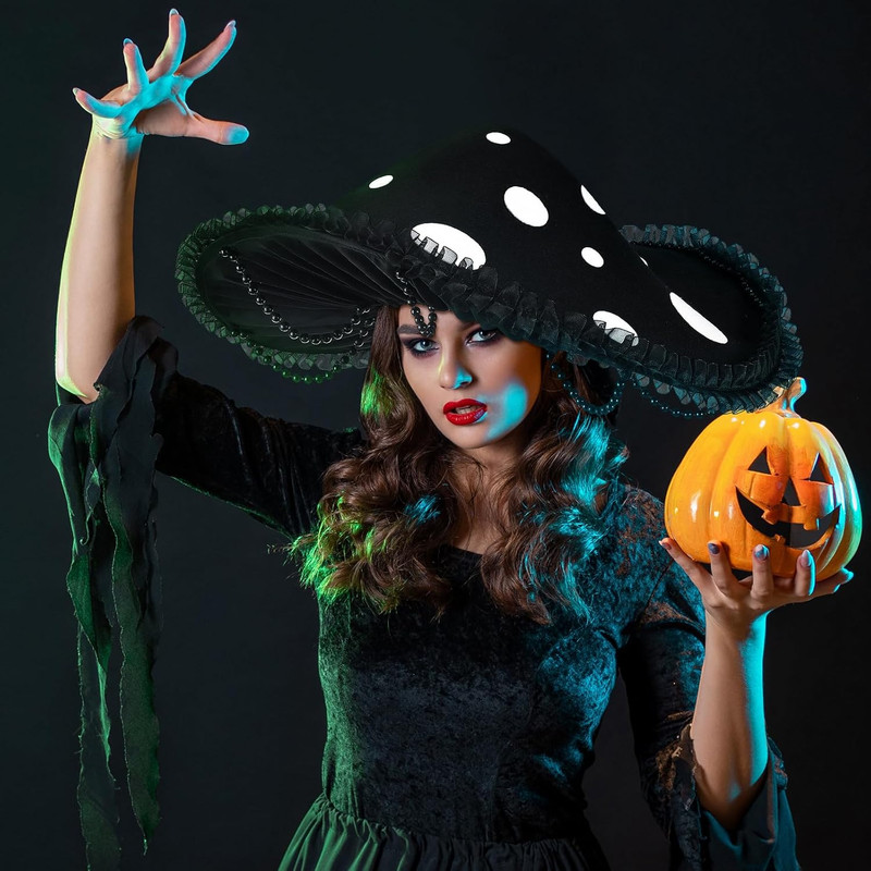 Mushroom Hat Renaissance Medieval Costume Cosplay Victorian Fairy Accessories... gallery