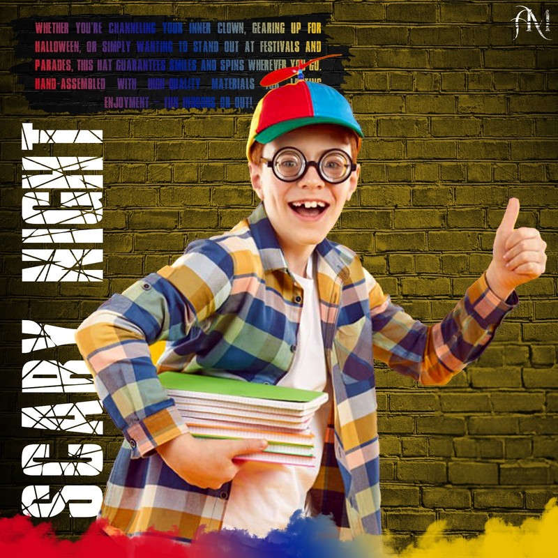Adult Unisex Rainbow Spinning Helicopter Hat Fancy Dress Baseball Propeller Cap gallery