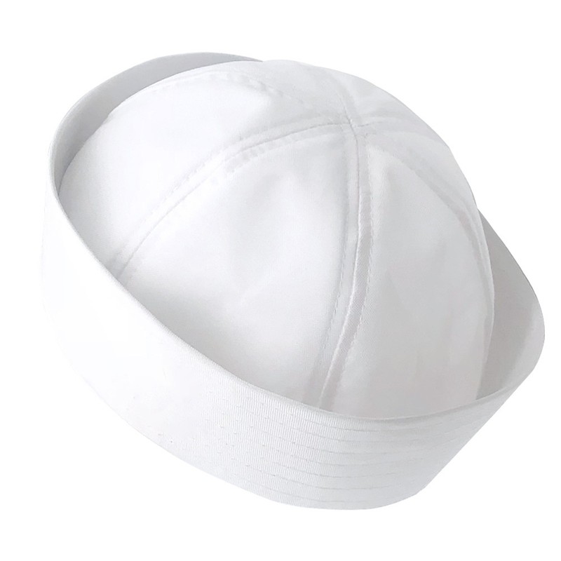 WHITE NAVY SAILOR HAT POPEYE GILLIGAN DOUGHBOY CHILD ADULT COSTUME ACCESSORY gallery