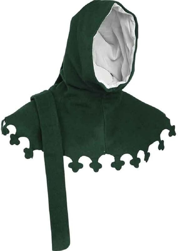Medieval Knight Liripipe Hood With Bottom Design Cap Style Headwear FOR HELLOWEN gallery