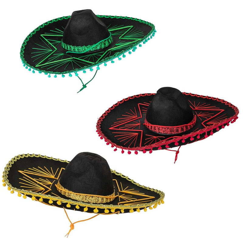 Dress Up America Sombrero Hat for Kids and Adults – Fiesta Costume Hats