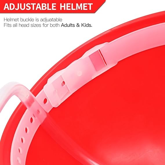 Drinking Helmet - Can Holder Drinker Hat Cap with Straw for Beer and Soda Red gallery