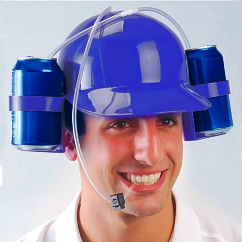 Drinking Helmet - Can Holder Cap Drinker Favor Hat Party Fun Beverage Gadgets gallery
