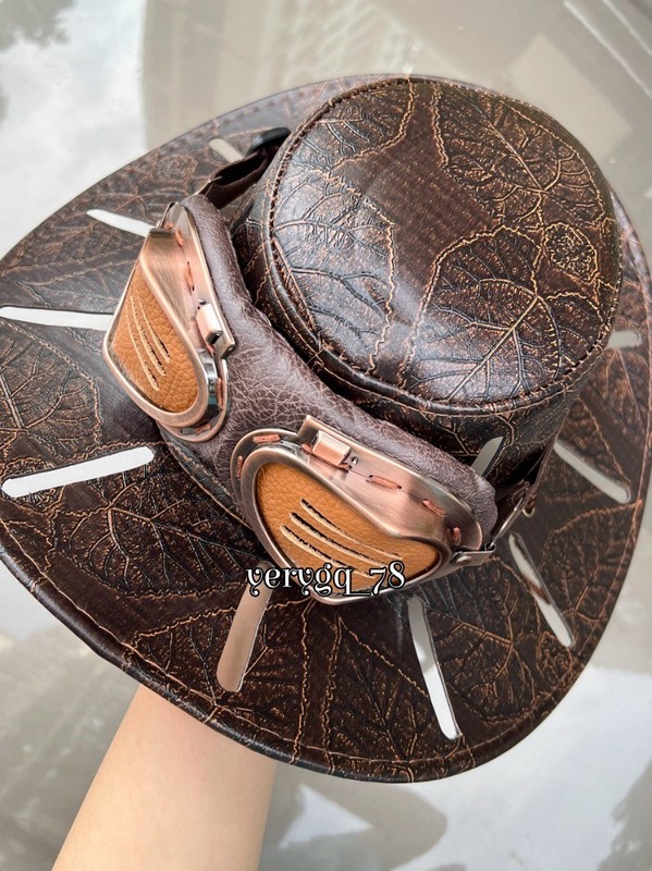 JoJo's Bizarre Adventure SBR Gyro Zeppeli Cosplay Hat Cowboy Hat Goggles Gifts gallery