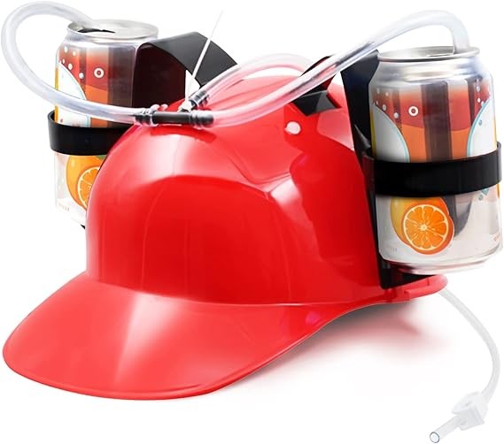 Drinking Helmet - Can Holder Cap Drinker Favor Hat Party Fun Beverage Gadgets gallery