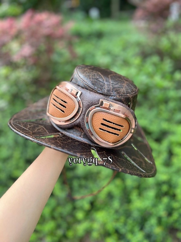JoJo's Bizarre Adventure SBR Gyro Zeppeli Cosplay Hat Cowboy Hat Goggles Gifts gallery