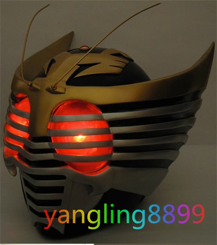 Kamen Rider Ryuki Cosplay Helmet Masked Rider Resin LED Mask Party Show Props gallery