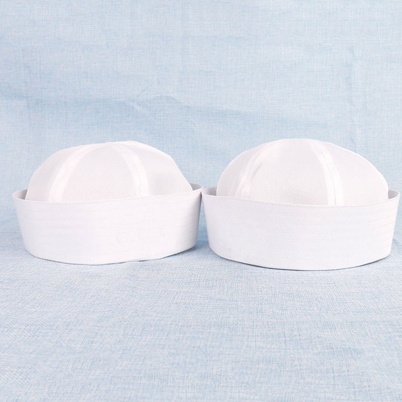 WHITE NAVY SAILOR HAT POPEYE GILLIGAN DOUGHBOY CHILD ADULT COSTUME ACCESSORY gallery