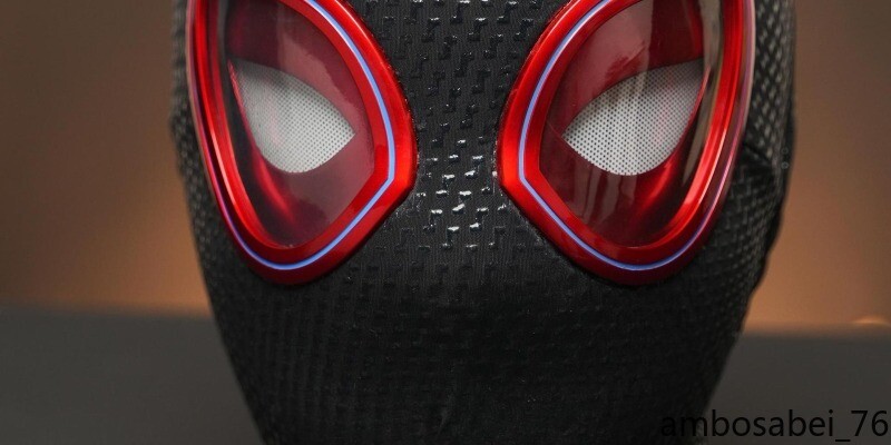Spiderman Miles AUTO Light-up Eyes Mask Ring Remote Control Wink Gifts US Spot gallery