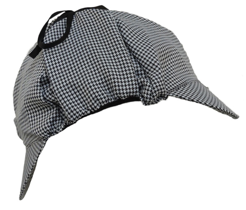 Adult Sherlock Holmes Detective Sleuth Costume Hat With Pipe & Magnifying Glass gallery