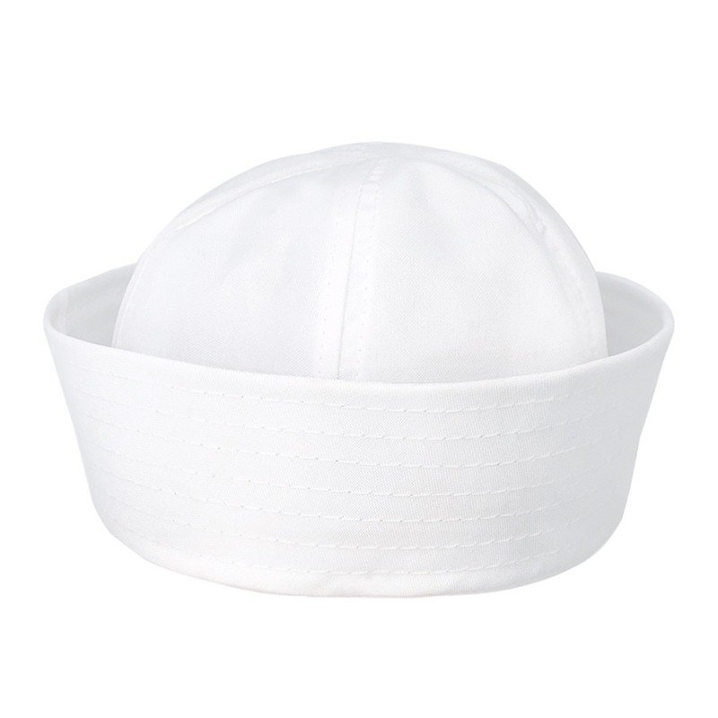 WHITE NAVY SAILOR HAT POPEYE GILLIGAN DOUGHBOY CHILD ADULT COSTUME ACCESSORY gallery