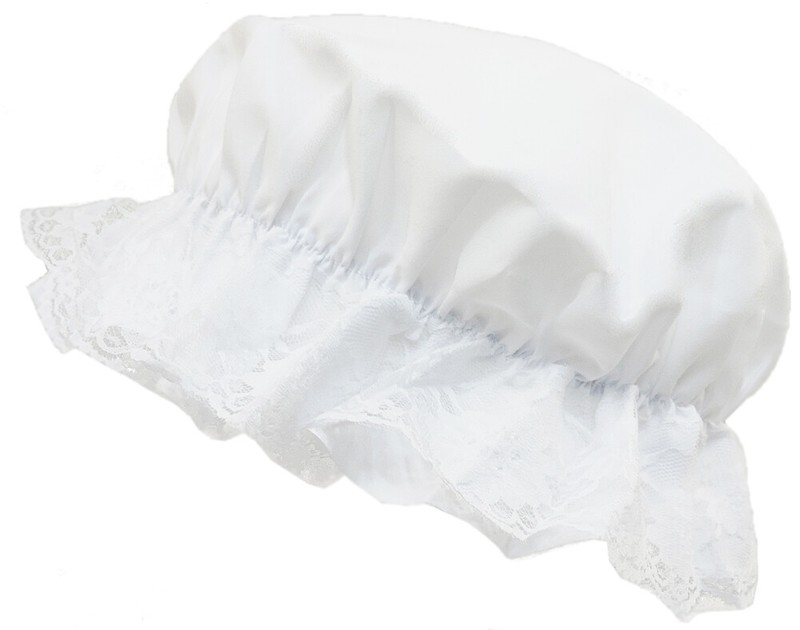 1700'S Style White Colonial Mob Maid Hat Cap Costume Bonnet Lady Wench gallery
