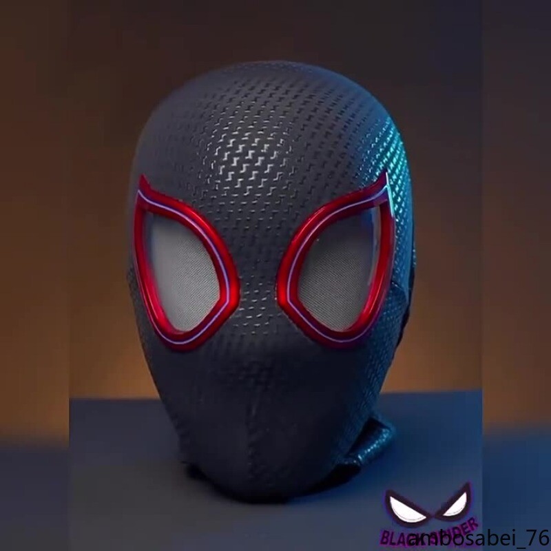 Spiderman Miles AUTO Light-up Eyes Mask Ring Remote Control Wink Gifts US Spot gallery
