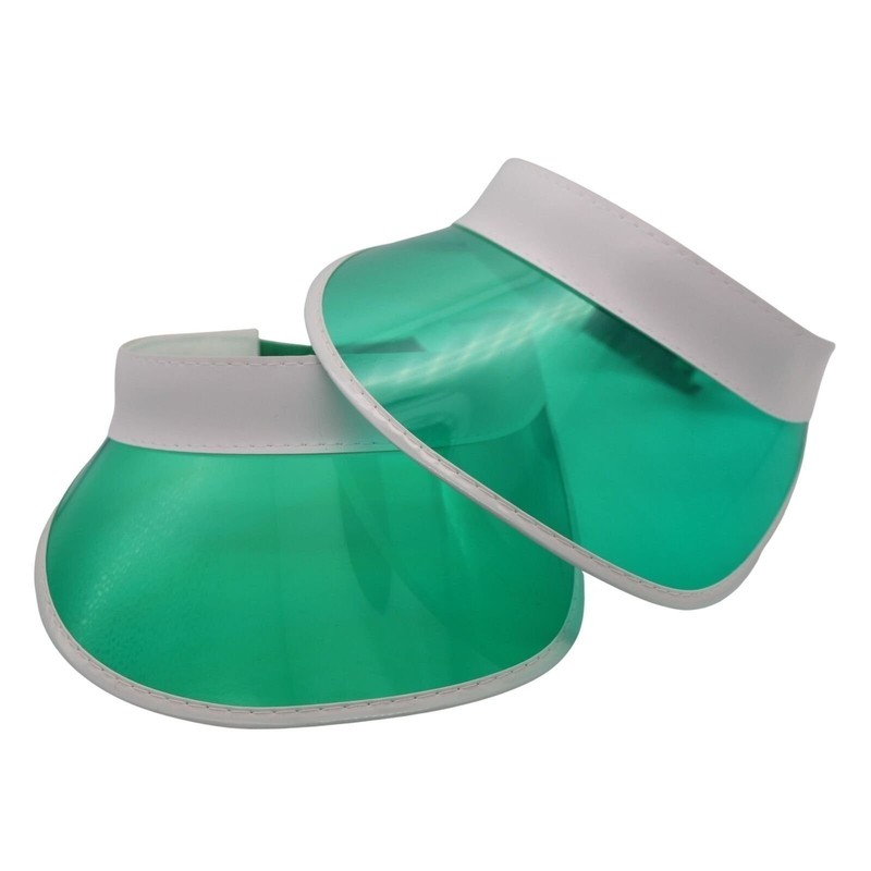Green Plastic Casino Poker Visor Dealer Costume NEW (ll) gallery