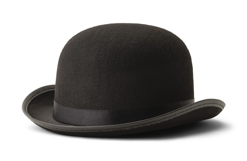 Dress-Up-America Derby Hat – Derby Bowler Hat for Men – Black Bowler Hat Costume