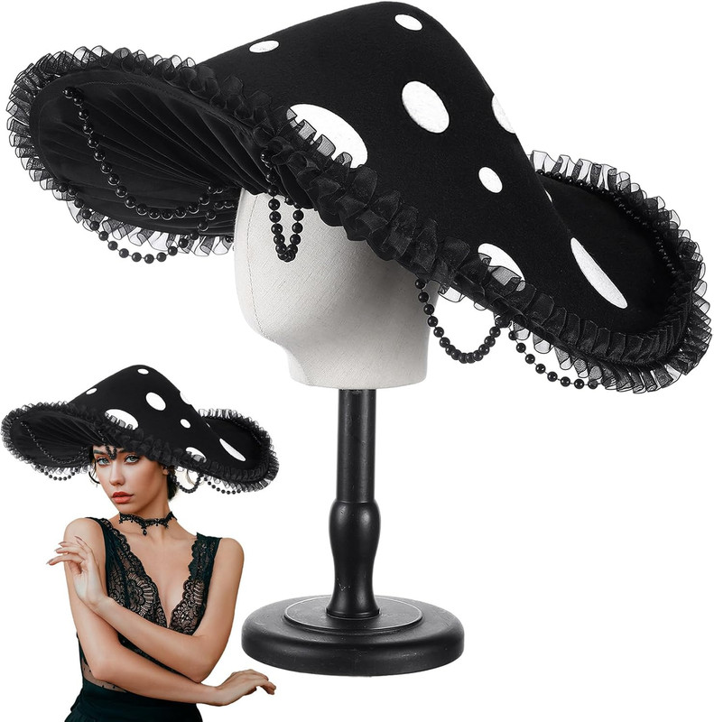 Mushroom Hat Renaissance Medieval Costume Cosplay Victorian Fairy Accessories... gallery