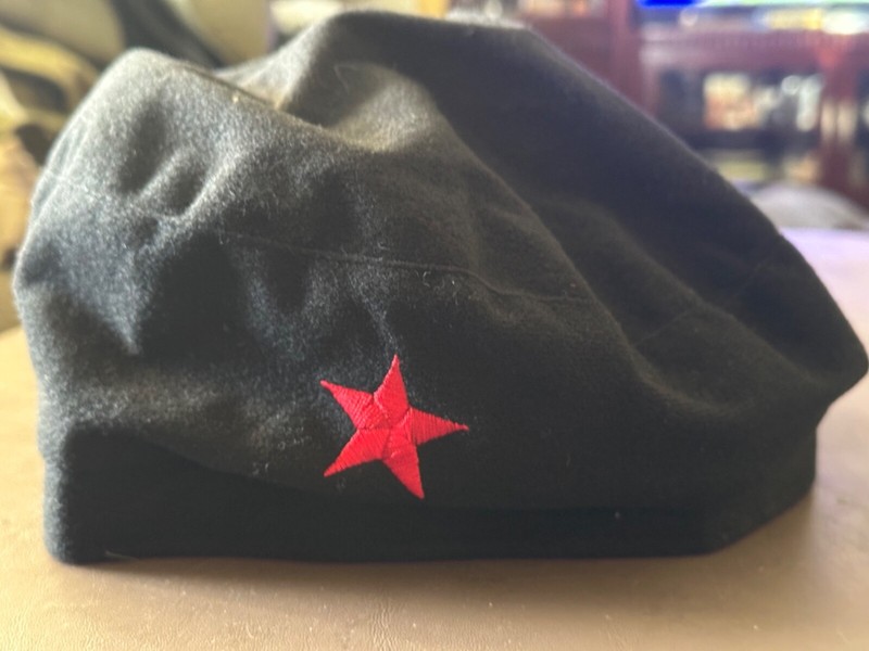 Red Star Beret Black Hat Halloween Costume Che Guevara Cap Russian Soviet Adult gallery