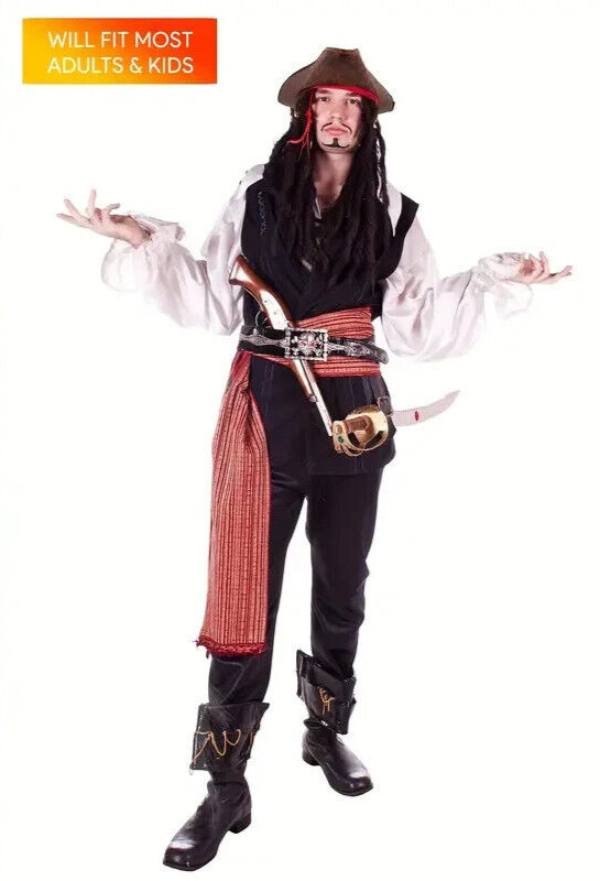 PIRATE HAT Faux Brown Leather Tricorn Costume Theater Parties Cosplay gallery