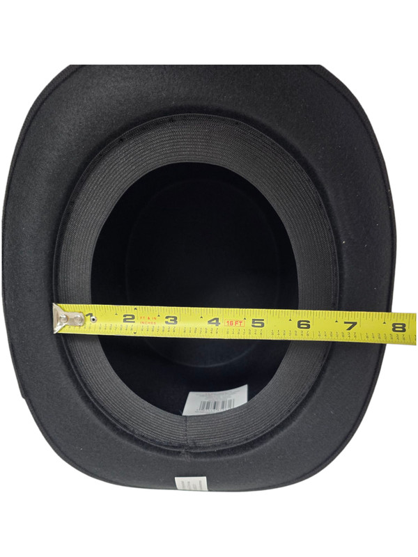 Mens Black Top Hat Tophat Topper Coachman One Size Elastic Adjustable Rocker USA gallery