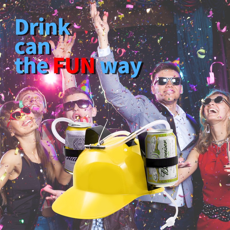 Drinking Helmet - Can Holder Cap Drinker Favor Hat Party Fun Beverage Gadgets gallery