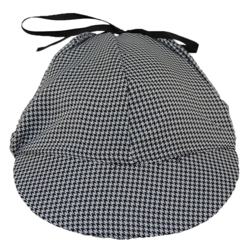 Adult Sherlock Holmes Detective Sleuth Costume Hat With Pipe & Magnifying Glass gallery