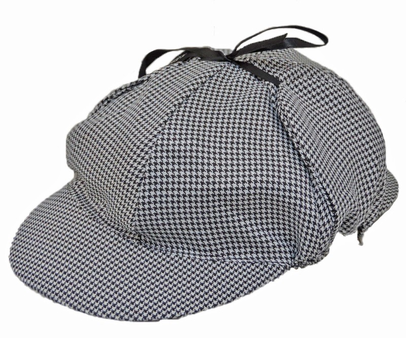 Adult Sherlock Holmes Detective Sleuth Costume Hat With Pipe & Magnifying Glass gallery